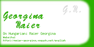 georgina maier business card